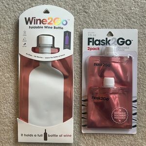 Travel wine bottle and flask